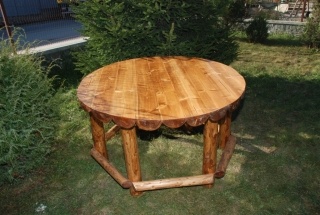 MASA ROTUNDA RUSTICA - MOBILIER GRADINA RUSTIC